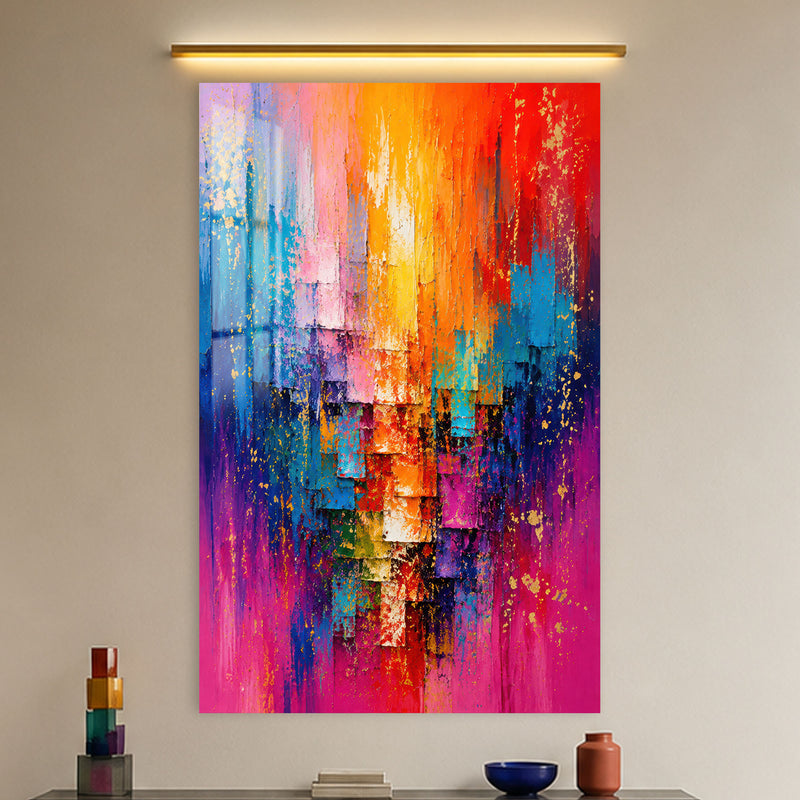 Chromatic Cascade in a modern room