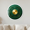 Emerald Geometric Halo with white frame