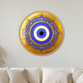 Royal Blue Evil Eye with black frame