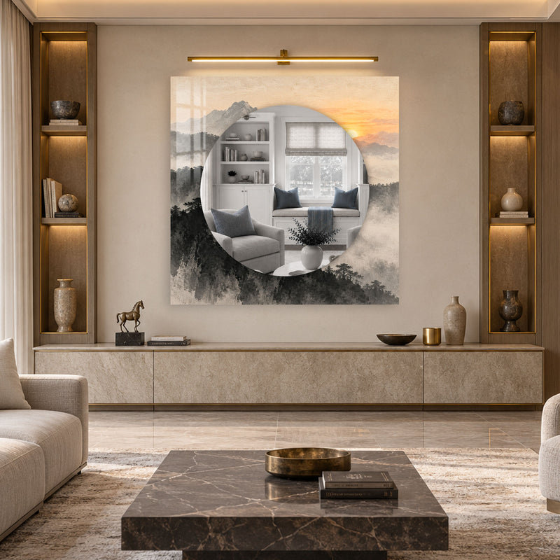 Misty Mountain Sunrise lifestyle view