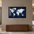 Navy World Map lifestyle view