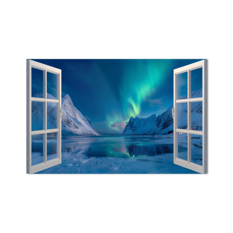 Aurora Mountain Window product shot on white background