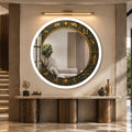 Celestial Zodiac Wheel with white frame