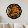 Celestial Golden Leopard with black frame