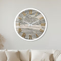 Golden Roman Marble with white frame