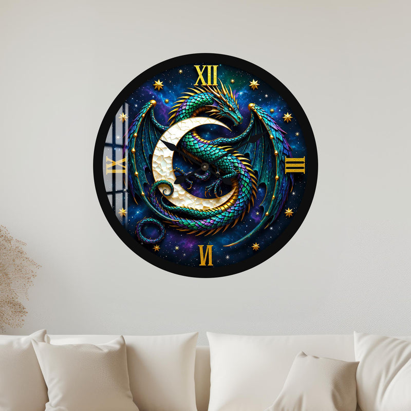 Celestial Moon Dragon with black frame