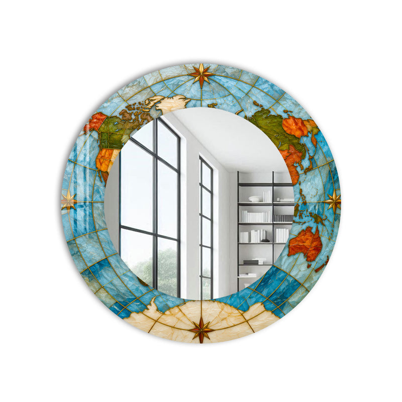 Azure World Compass product shot on white background