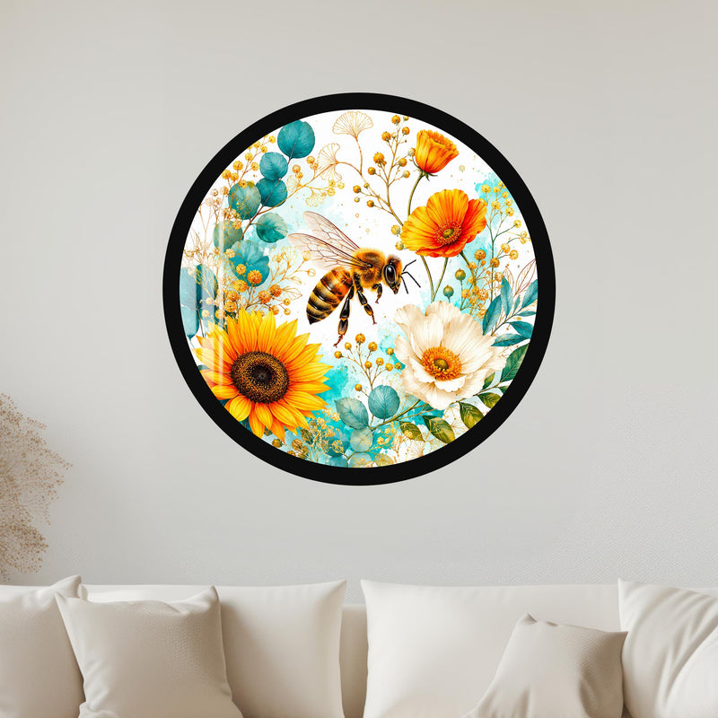 Honeybee Garden with black frame