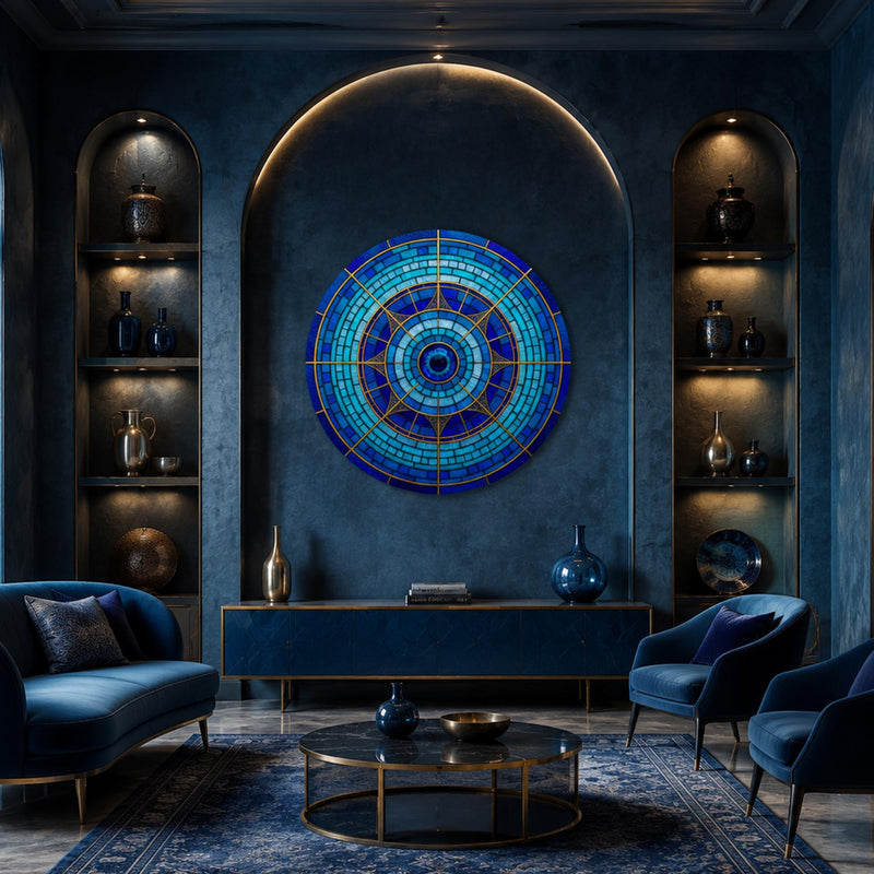 Blue Radial Evil Eye Dial lifestyle view