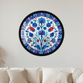 Ottoman Floral Medallion with black frame