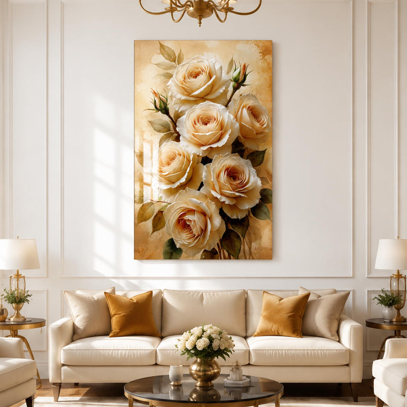 Champagne Rose Bouquet lifestyle view