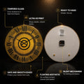 Golden Roman Radiance — tempered glass, ultra HD print, ready to hang