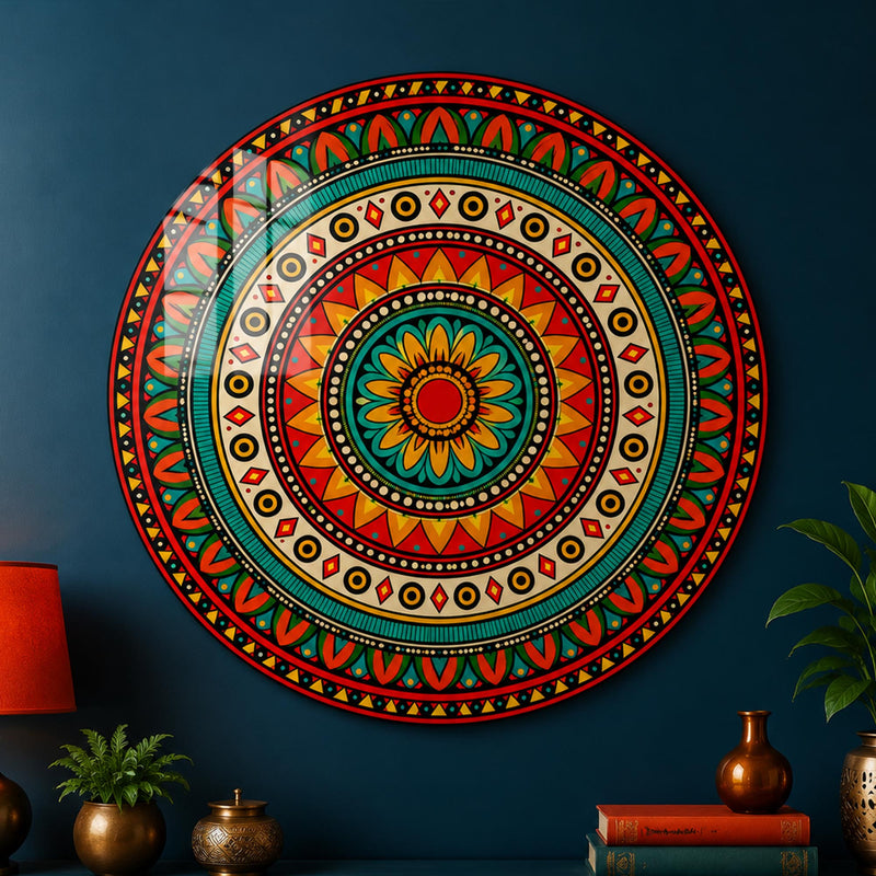 Vibrant Tribal Mandala lifestyle view