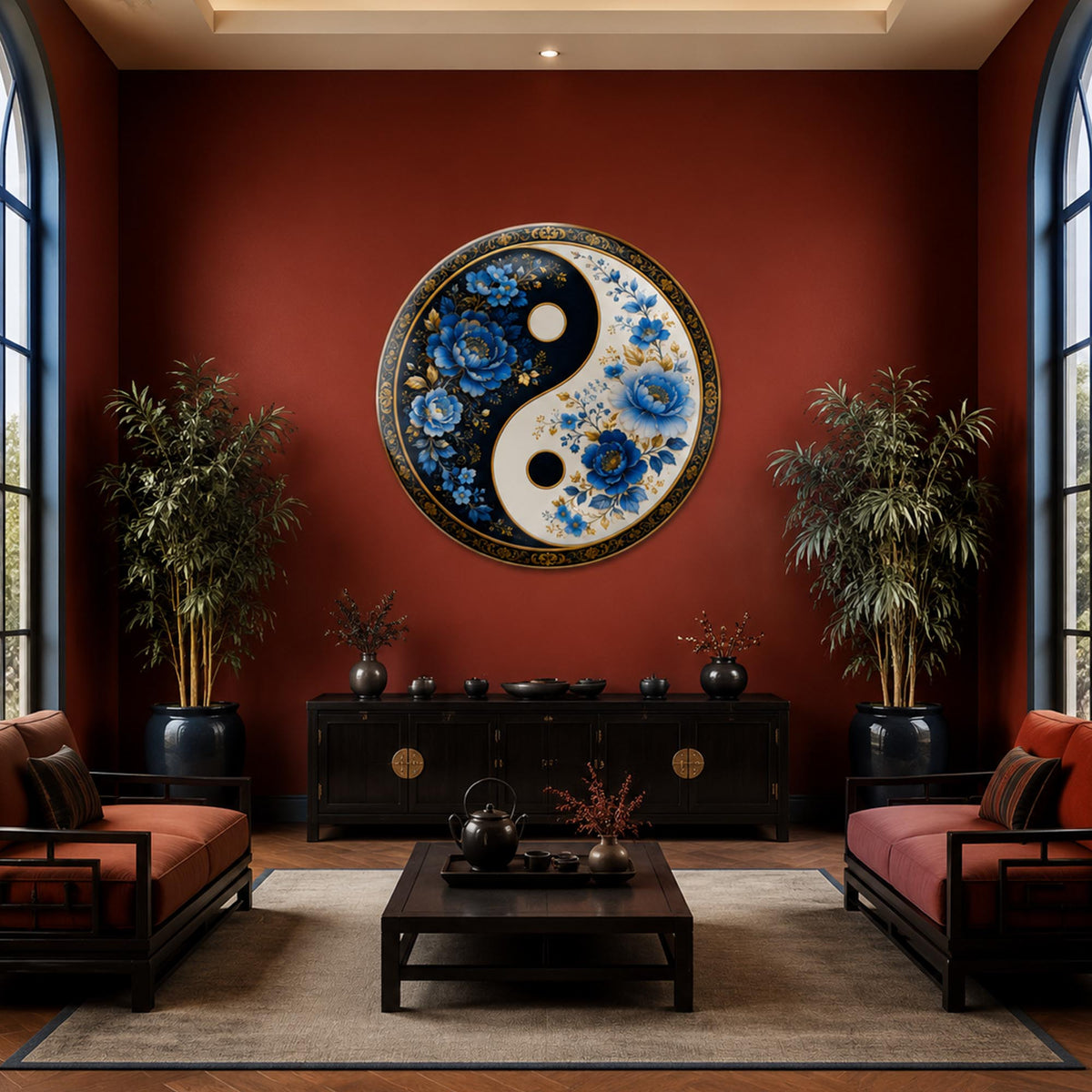 Floral Yin Yang lifestyle view