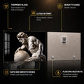 Artronauts Glass Print Classical Marble Study Glass Wall Art