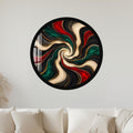 Gilded Emerald Vortex with black frame