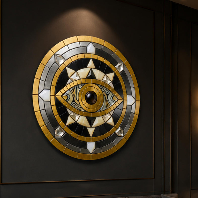 Art Deco Metallic Evil Eye lifestyle view
