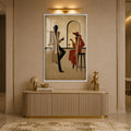 Midnight Rendezvous with white frame