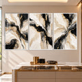Golden Marble with white frame