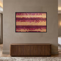 Crimson Mosaic Rhythm with black frame