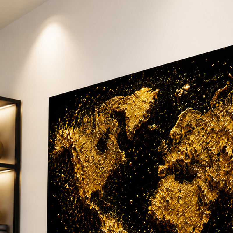 Golden World Map lifestyle view