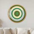Sacred Turquoise Calligraphy with gold frame