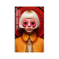 Artronauts Glass Print Neon Retro Vision Glass Wall Art