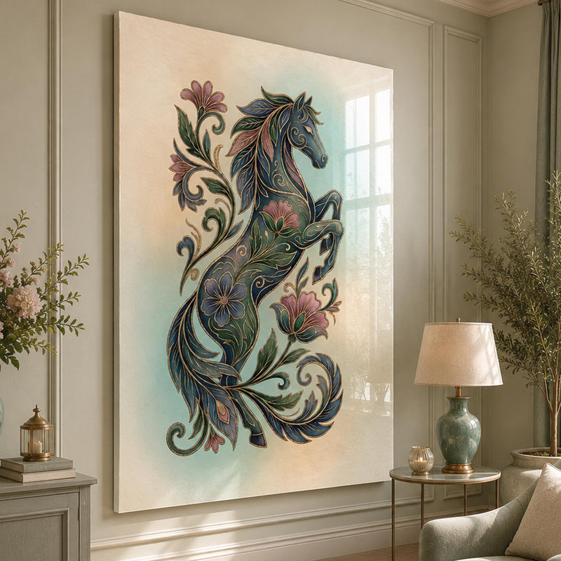 Floral Midnight Stallion lifestyle view