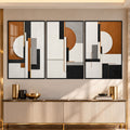 Terracotta Geometric with black frame