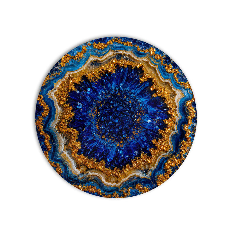 Sapphire Geode product shot on white background