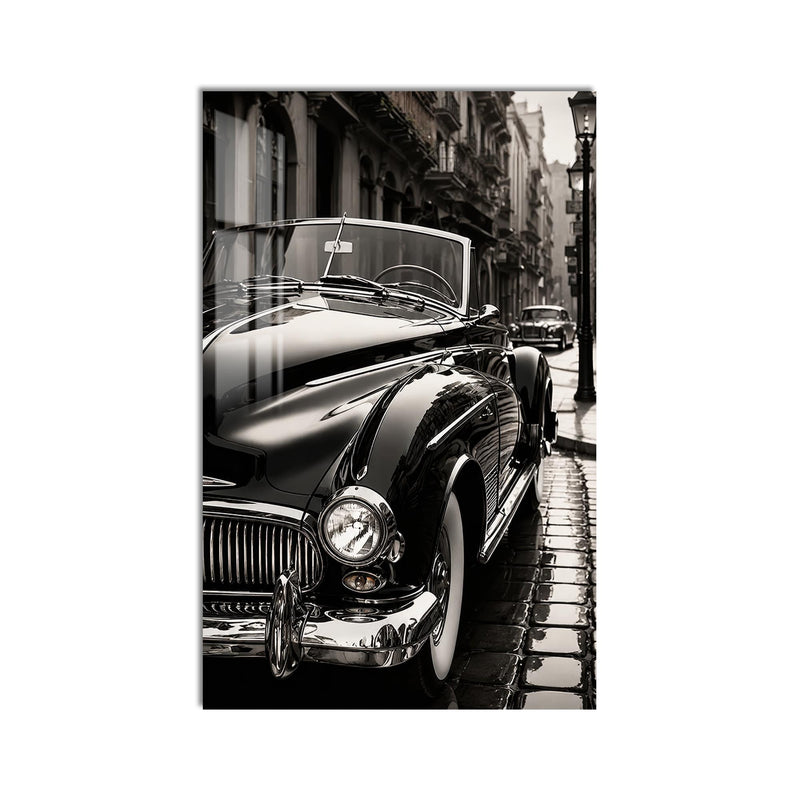 Classic Roadster In The Rain product shot on white background