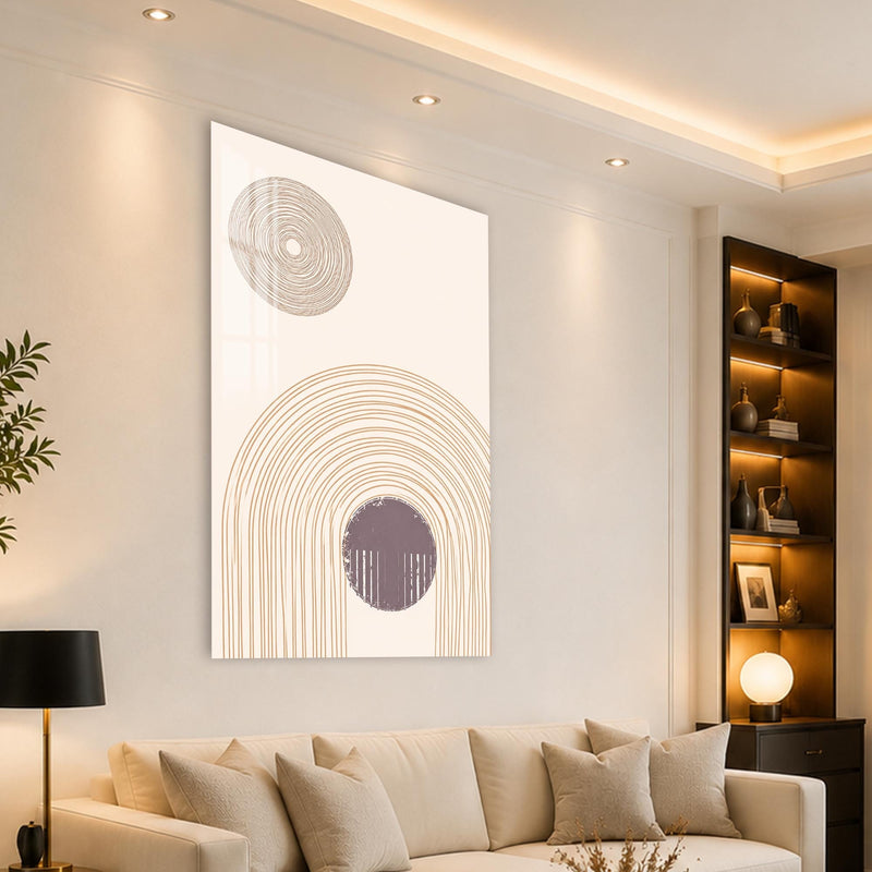 Artronauts Glass Print Orbiting Arches Glass Wall Art