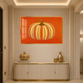 Dotted Harvest Pumpkin with gold frame