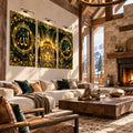 Golden Islamic lifestyle view
