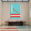 Retro High Dive with silver frame