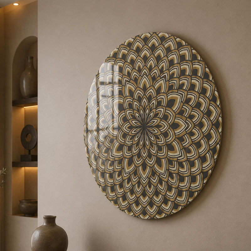 Art Deco Lotus Fan Mandala lifestyle view