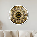 Art Deco Crystal Star Mosaic with white frame