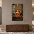 Buddha Mandala Serenity with black frame