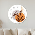 Terracotta Botanical Shapes with white frame
