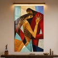 Artronauts Glass Print Geometric Embrace Glass Wall Art