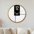 Monochrome Modern Lines with gold frame