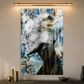 Artronauts Glass Print Floral Profile Glass Wall Art