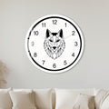 Geometric Wolf with white frame