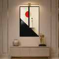 Woman Beneath The Red Sun with black frame