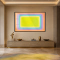 Neon Nested Rectangles with black frame