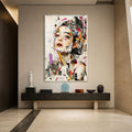 Fragmented Fashion Muse with silver frame
