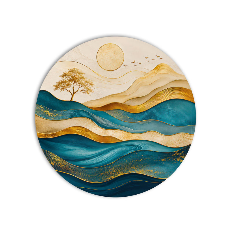Gilded Teal Horizon product shot on white background