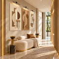 Earthtone Geometric Harmony lifestyle view