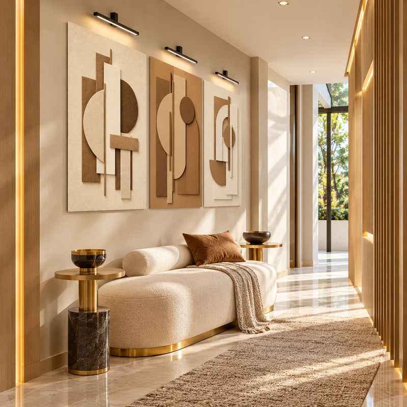 Earthtone Geometric Harmony lifestyle view