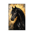 Black Stallion Portrait product shot on white background